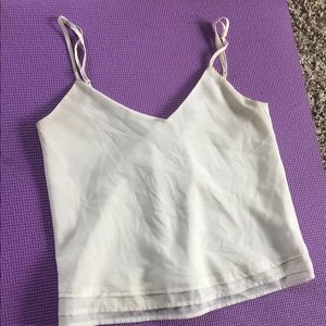 🕊Cute White Flowy Tank (: